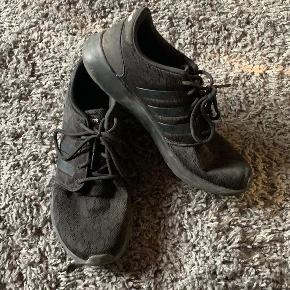 Adidas tennis shoes.